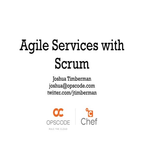 Agile services-dev opsdays