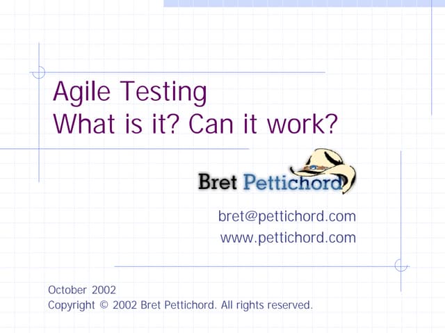 Agile testing