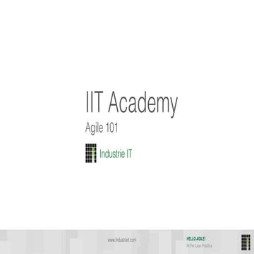 IIT Academy: Agile 101