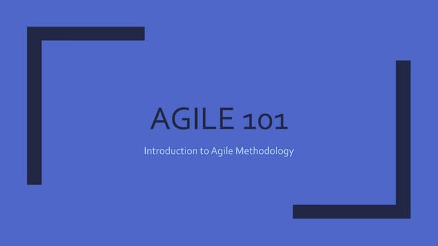 Agile 101