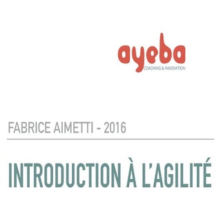 Agile 101 pour la promotion CESI RI...