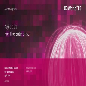 Agile 101 For The Enterprise