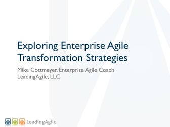 Enterprise Agile Transformation Strategies