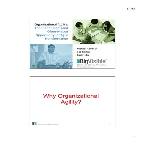 Organizational Agility: The Hidden Goal (And Often Missed Opportunity) of Agi...