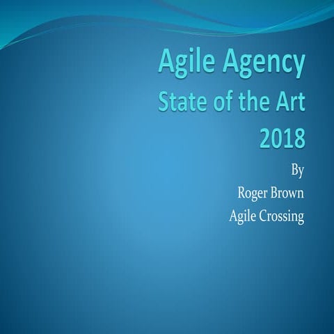 Agile Agency: State of the Art 2018