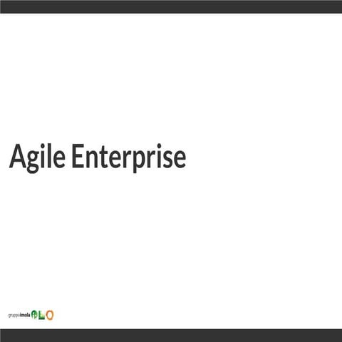 Agile in Enterprise