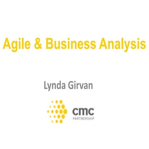 Agile and Business Analysis | PDF