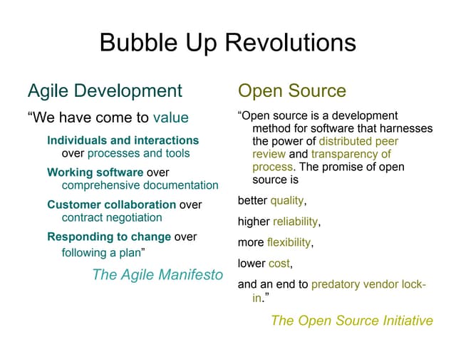 Public Sector: Agile and Open Source