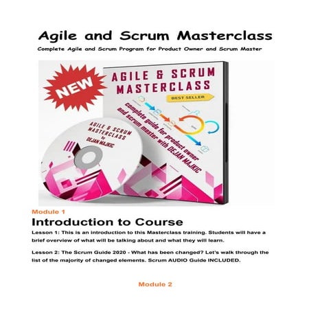 Agile and scrum masterclass