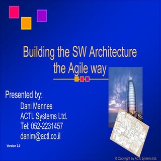 Agile archiecture   iltam 2014