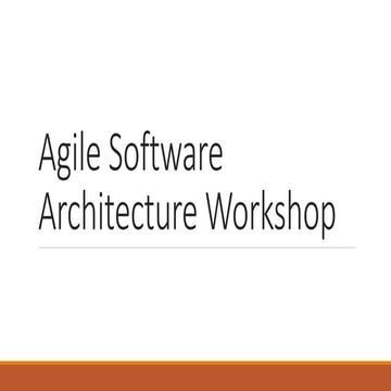 Agile architecture upload