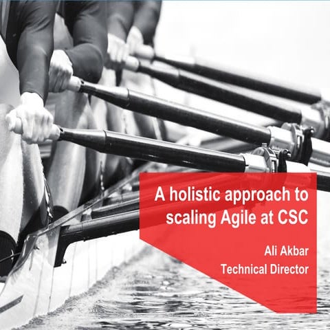 A holistic approach to scaling Agile 