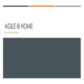 Agile at home