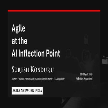 ANIn Hyderabad 2026 |Agile at the AI Inflection Point by Suresh Konduru ...