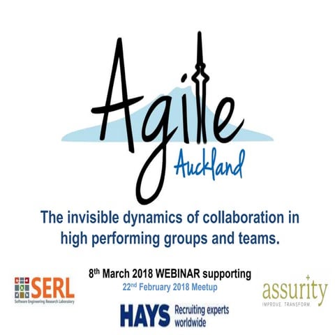 Agile Auckland webinar 8th Mar 2018