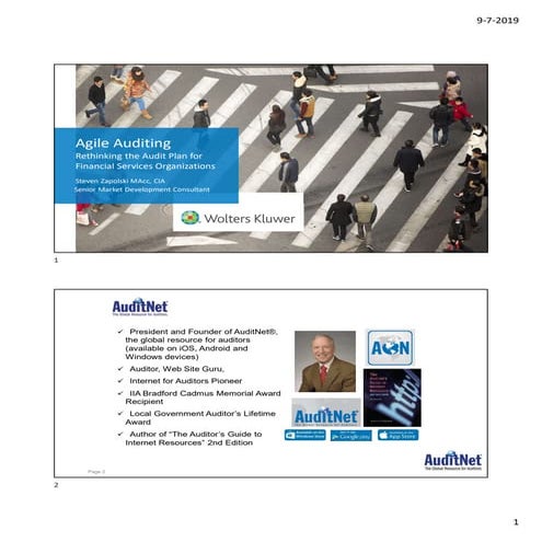 Agile auditing for financial services  