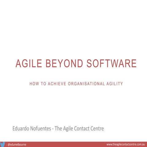 Agile beyond software