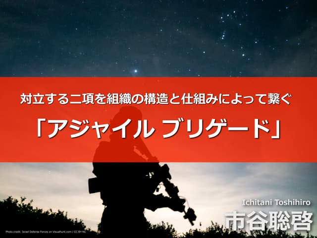 アジャイルブリゲード 〜対立する二項を組織の構造と仕組みによって繋ぐ〜
