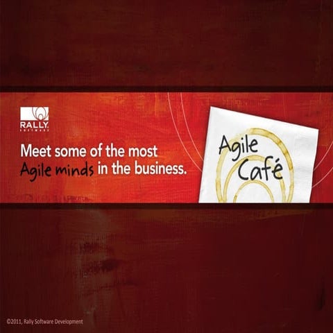 Agile Cafe Boulder - Panelist and keynote slides