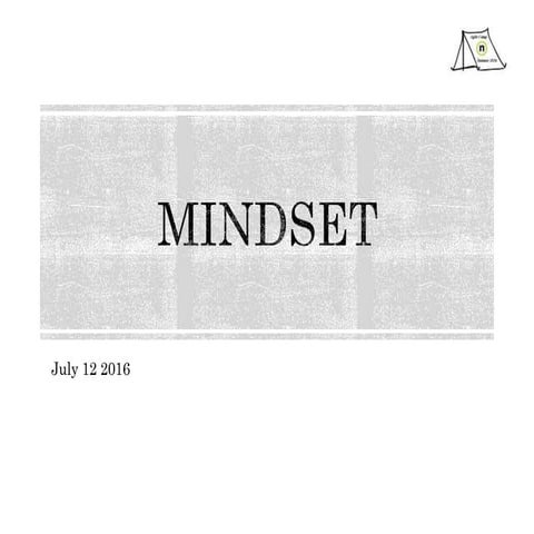 Agile camp2016 mindset