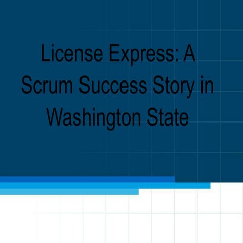 Agile case study. PMI Government Community of Practice