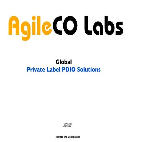 AgileCO PDIOO - SmartCITY - IOT - IIOT - FINTECH SOLUTIONS
