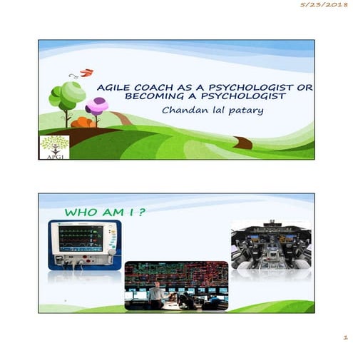 Agile coach as psychologists chandan lal patary
