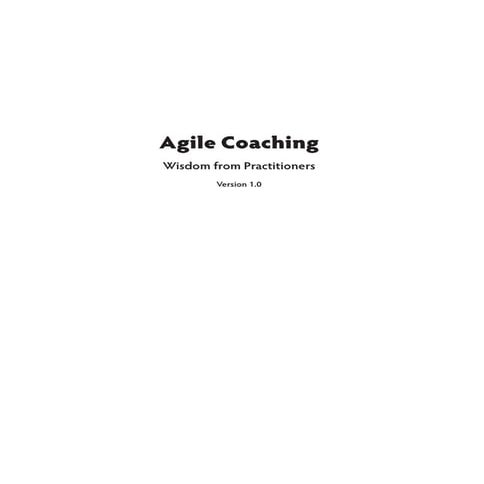 Agilecoaching book print