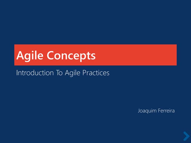 Agile concepts