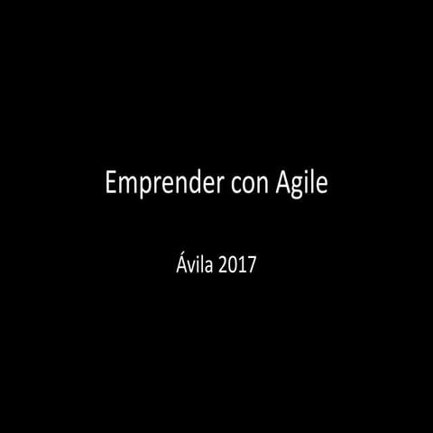 Emprender con Agile