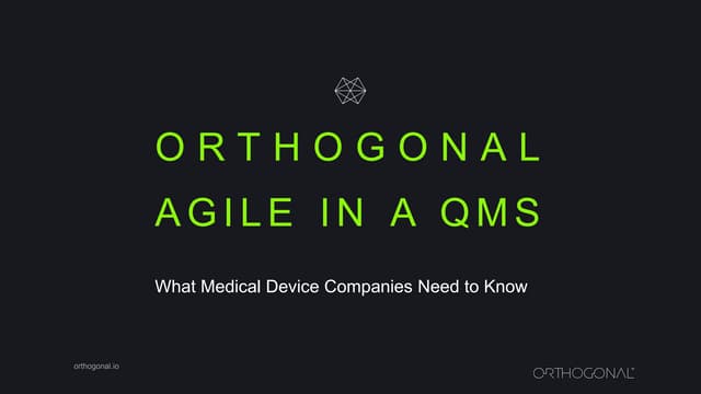 Agile in Medical Software Development