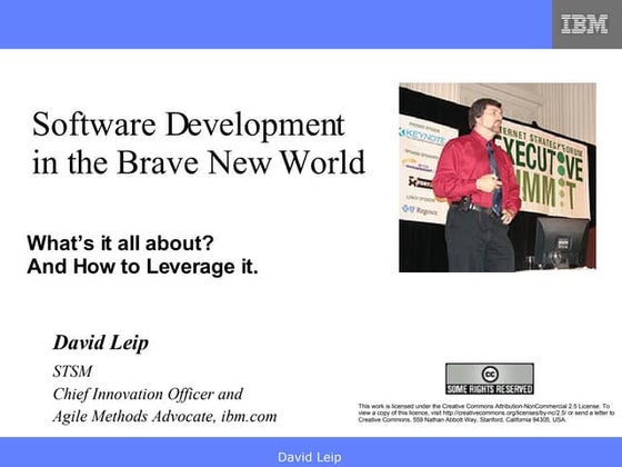 Software Development in the Brave New world