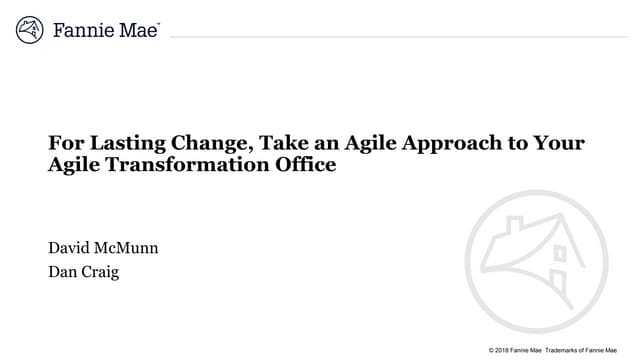 An Agile Approach to Starting an Agile Transformation Office (COE)