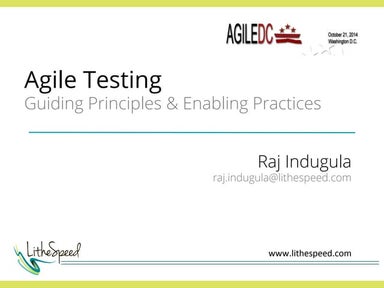 Agile testing