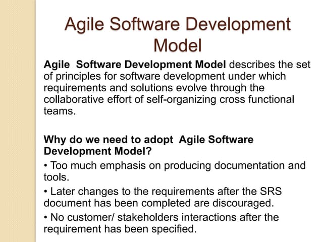 Agile Software Development Model