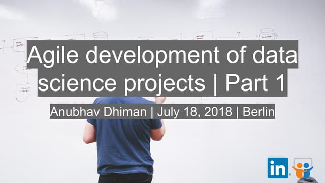 Agile development of data science projects | Part 1 