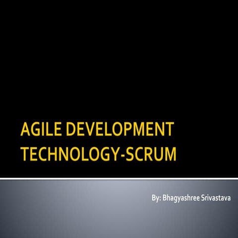 Agile development technology: SCRUM
