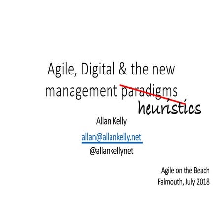 Agile Digital and the new management paradigms