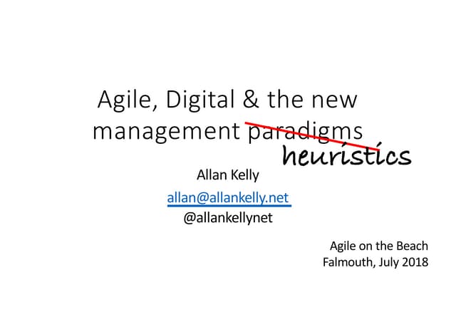 Agile Digital and the new management paradigms