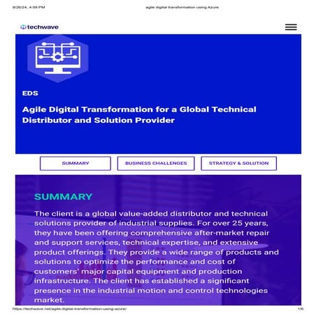 agile digital transformation using Azure.pdf