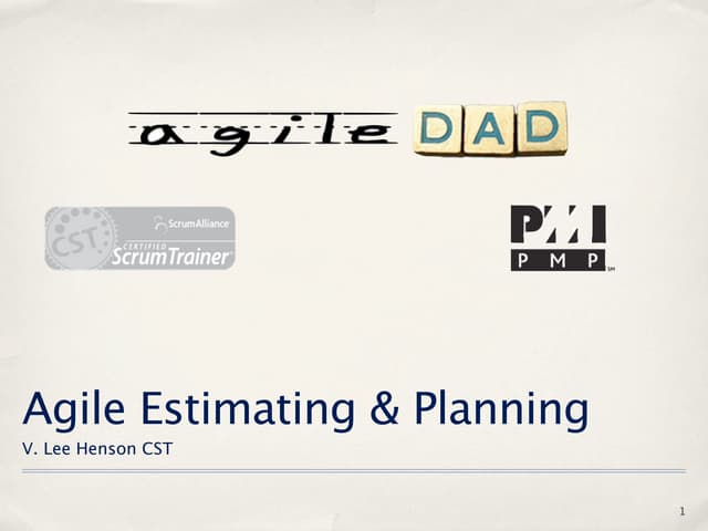 Agile Estimating & Planning