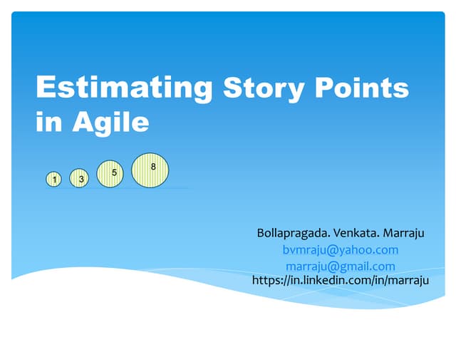 Estimating Story Points in Agile - MAGIC Approach