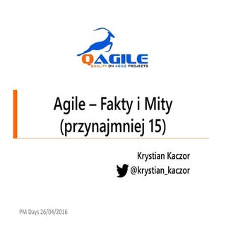 Agile fakty i mity