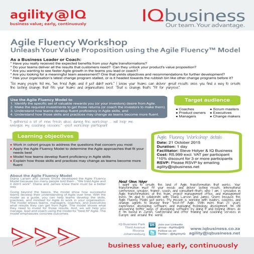 Agile fluency workshop