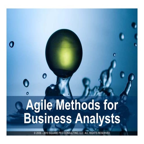 Agile for Business Analysts