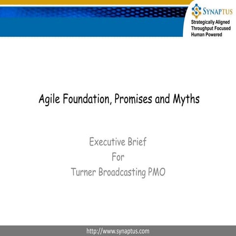 Agile foundation and agile myths
