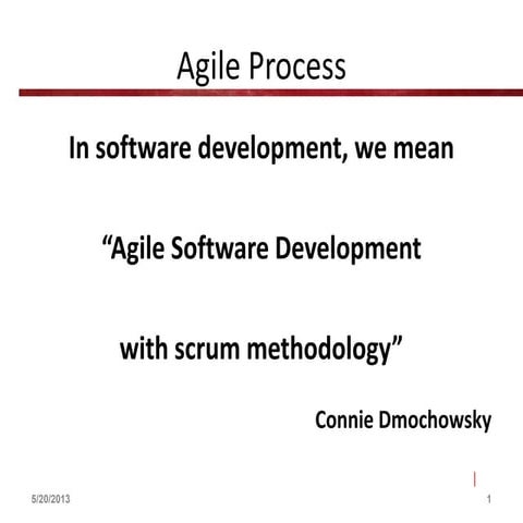 Agile framework | PPTX
