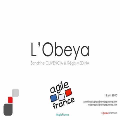 L'Obeya - Agile France 2015