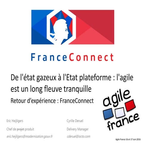 Rex FranceConnect : L'agile est un long fleuve tranquille