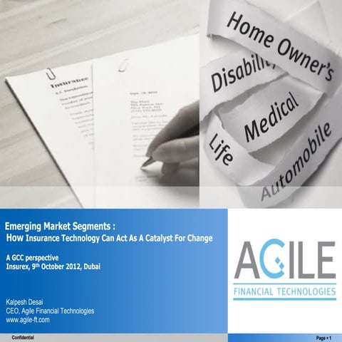 Insurance Technology As A Catalyst For Change - Emerging Market Segments